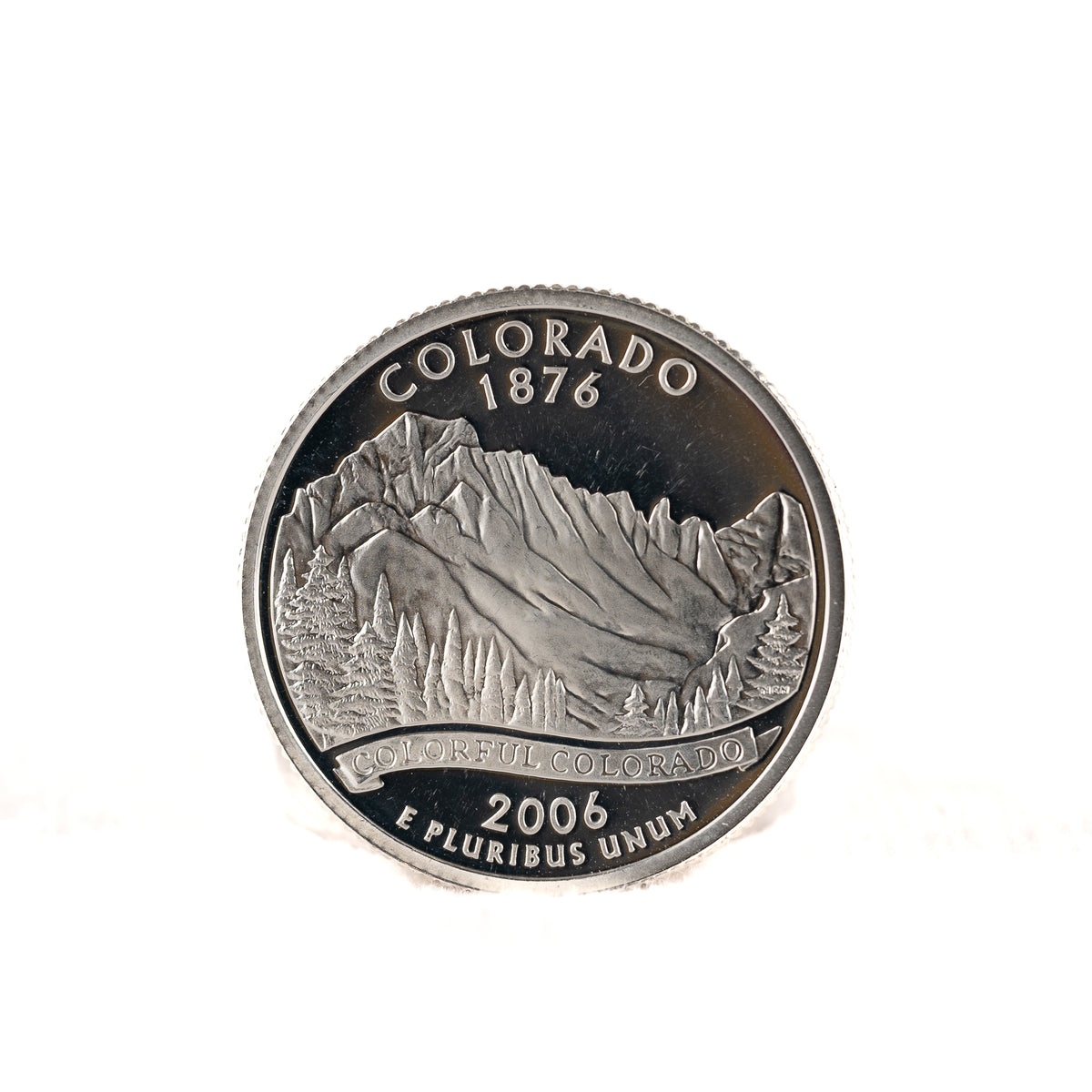 Silver Colorado State Quarter